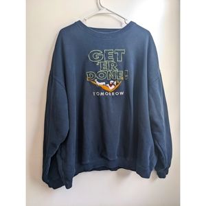Big Dogs "Get 'er done tomorrow" Graphic Crewneck